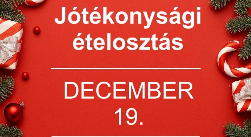 Jótékonysági ételfőzés lesz pénteken a Városháza előtt