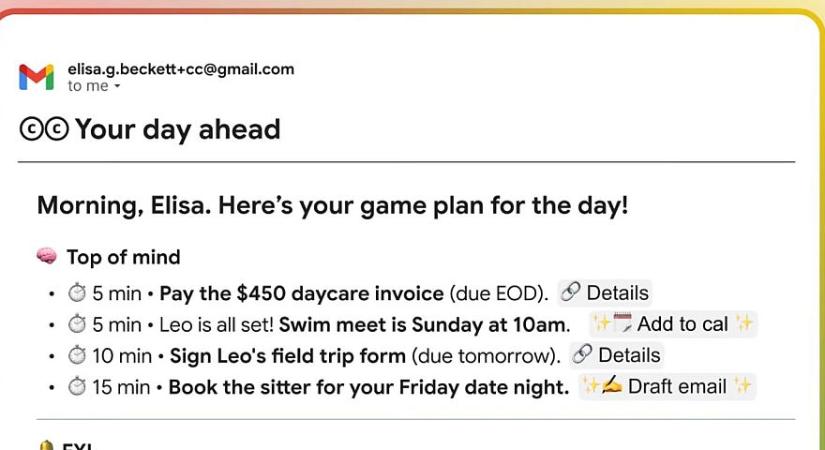 Megmondja neked minden reggel a Google mesterséges intelligenciája, hogy mit kell tenned aznap