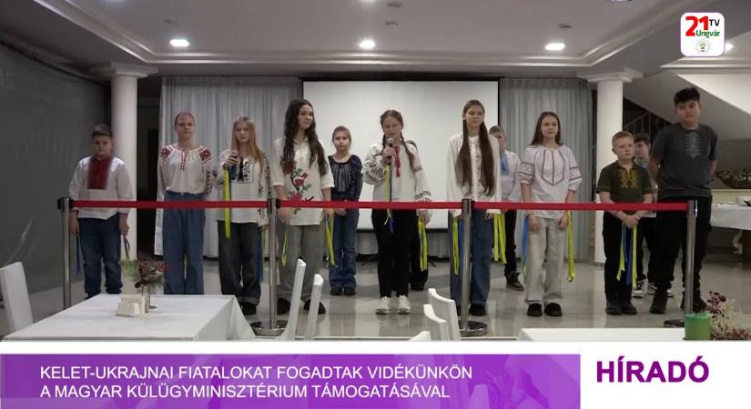 Kelet-ukrajnai fiatalokat fogadtak vidékünkön a Magyar Külügyminisztérium (videó)