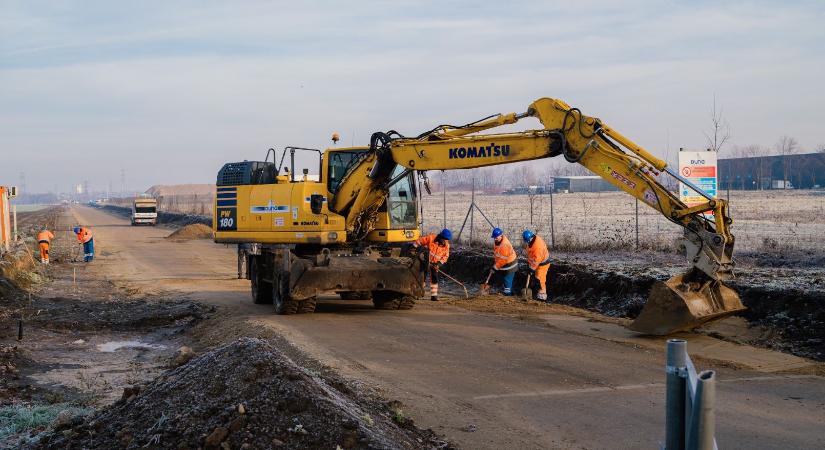 A Vezér utca környékének ütőere épül