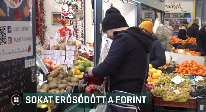 Sokat erősödött a forint
