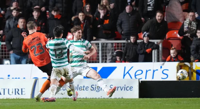 Keresztes Krisztián szép lövéssel egyenlített a Celtic ellen – videó