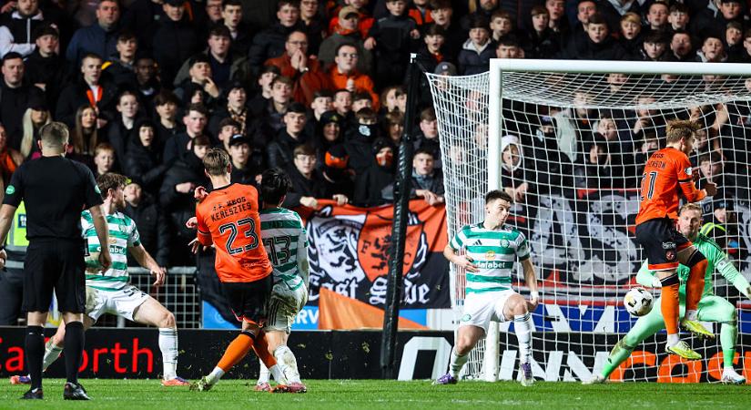 Premiership: a magyar védő egyenlített, majd újabb vereséget szenvedett a Celtic – videóval