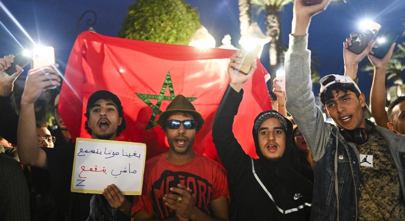 Megverték a hatóságok a Gen Z tüntetőket Marokkóban