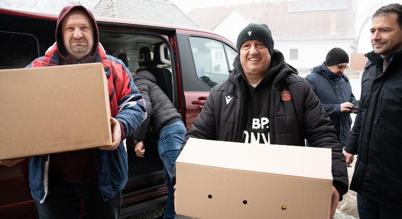 Székelyföldön jótékonykodott a Budapest Honvéd