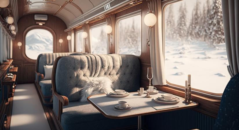 Kerekeken gördülő luxus 4 és félmillió forintért: őrületes élményeket kínál az idei szilveszter legdrágább vonatútja