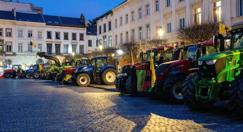 Megérkeztek a tiltakozó magyar gazdák Brüsszelbe
