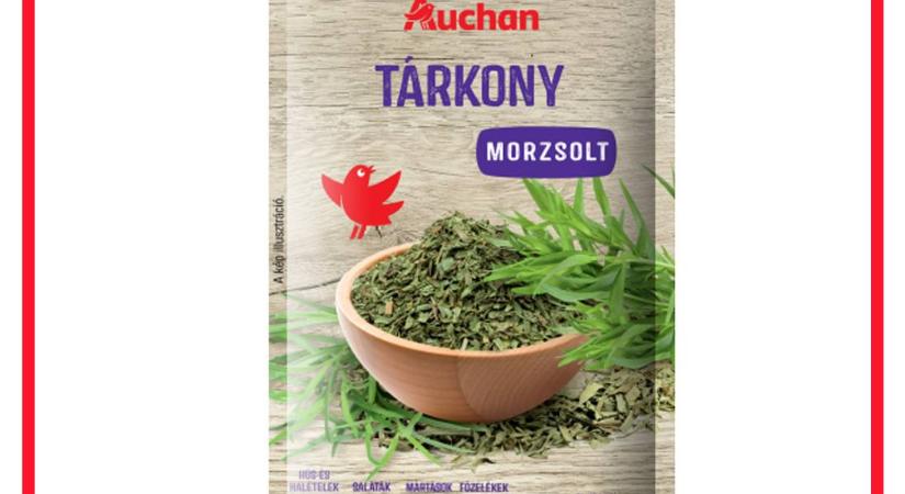 NKFH: határérték feletti PAH-tartalom miatt morzsolt tárkonyt hívott vissza az Auchan