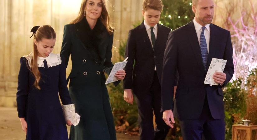 Csodaszép lett Katalin hercegné és Vilmos herceg karácsonyi üdvözlőlapja – virágos mezőn öleli egymást a család