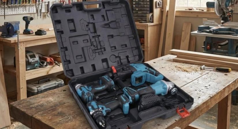 Minden, ami a ház körül kellhet – Drillpro 4 gépes szett hobbibarkácsolóknak, verhetetlen áron