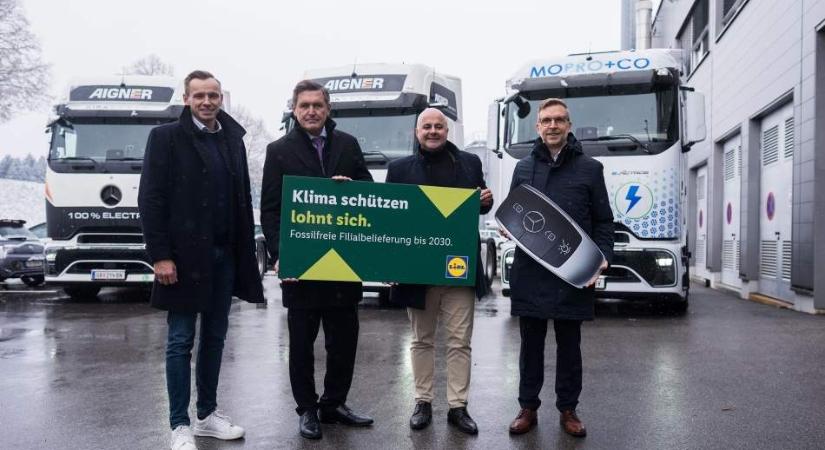 Bővíti elektromos teherautó-flottáját a Lidl Austria
