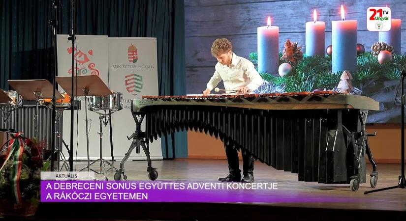Aktuális (2025.12.18) - A debreceni SONUS együttes adventi koncertje a Rákóczi egyetemen (videó)