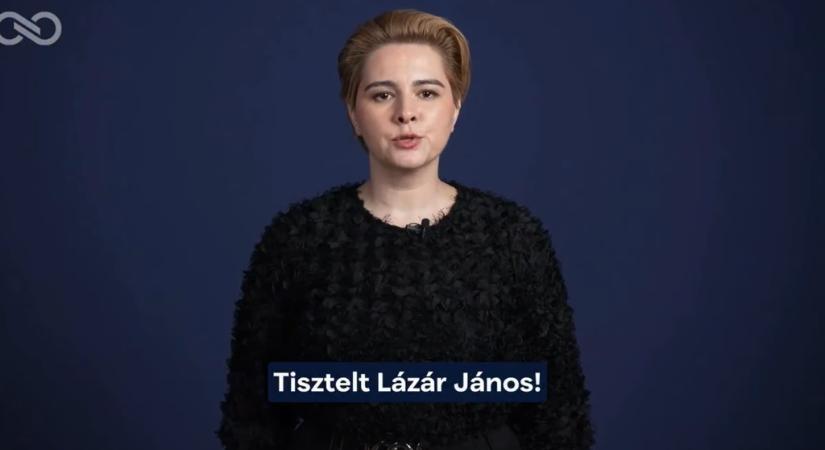 „Sajnálom Önt” – videóban üzent Lázár Jánosnak Strompová Viktória, a Tisza vasi képviselőjelöltje