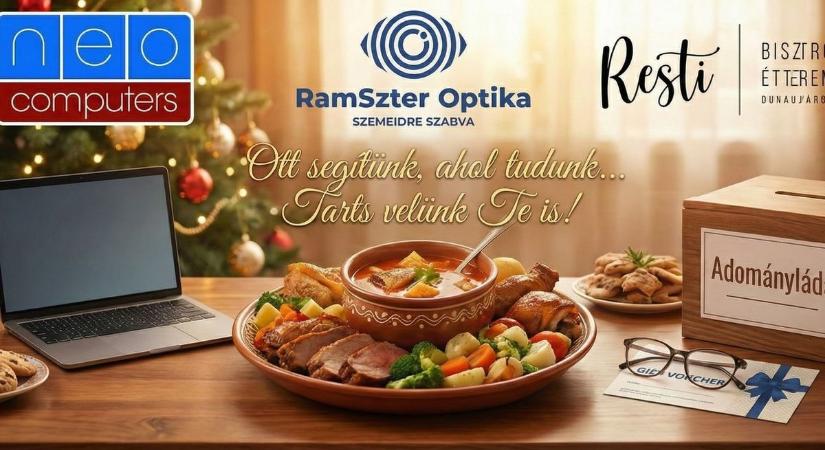 Öt család karácsonyát könnyítik meg helyi cégek Dunaújvárosban