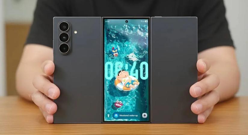 A Samsung készlethiányosat játszik a háromfelé hajlítható Galaxy Z TriFolddal