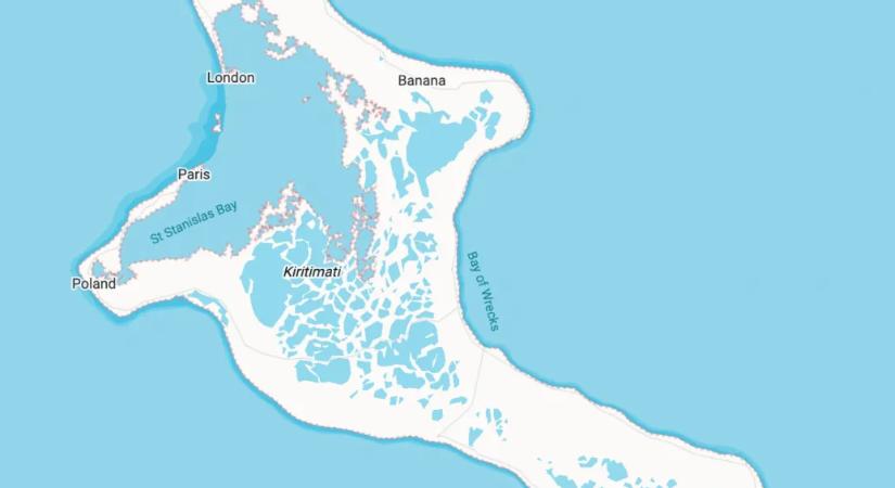 A sziget, ahol csak öt város van: London, Párizs, Lengyelország, Banán és Tabwakea