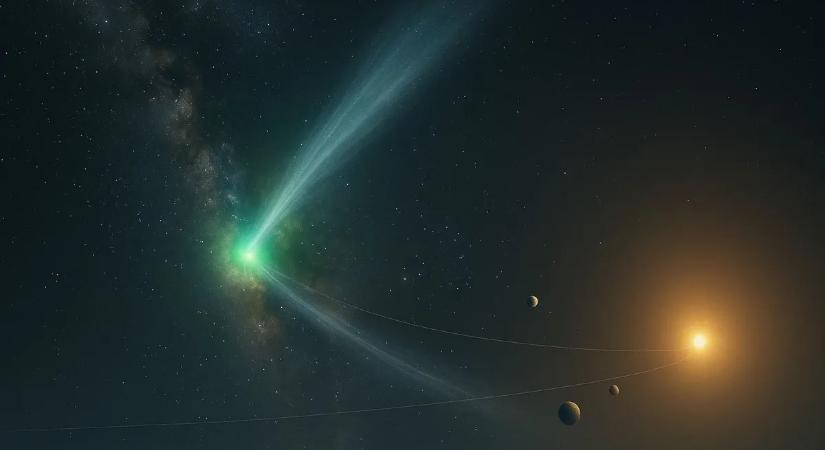 Micsoda? Színt váltott, már zöld fényben ragyog a csillagközi látogató