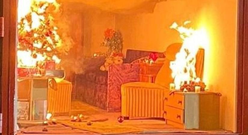 Tűz: Így ég le a lakás egy perc alatt egy olcsó égősortól