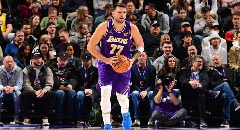 Luka Doncic 45 pontos tripla duplával vezette győzelemre a Lakerst – videó