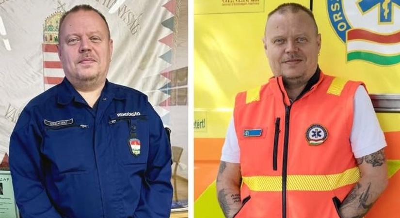 Hétköznapi hős: rendőrként és mentőként is dolgozik az emberekért a szombathelyi Szikszai Zsolt