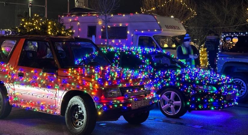 Az egri autósok, a fényautósok és a poégárőrség gyűjt adományt a gyermekosztálynak