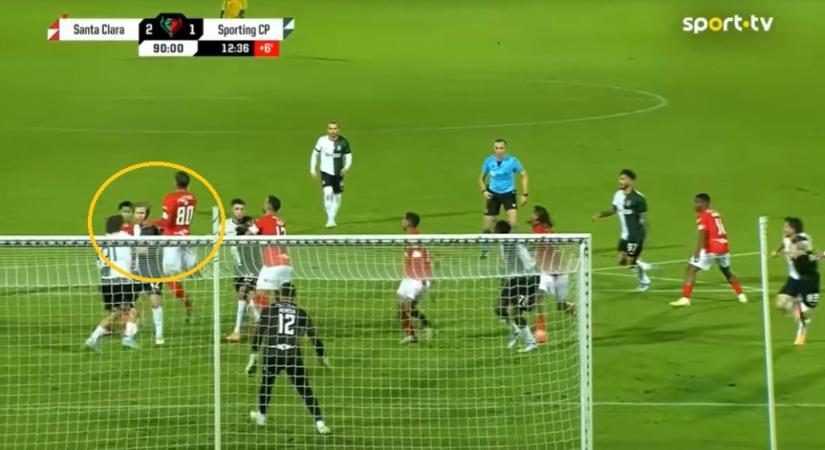 VAR-botrány: 12 percet állt a játék a Sporting meccsén