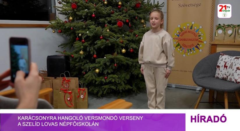 Karácsonyra Hangoló Versmondó Verseny a Szelíd Lovas Népfőiskolán (videó)