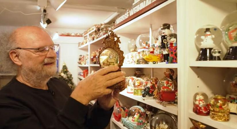 Nem hiszel a szemednek! 11 000 különböző hógömböt gyűjtött össze egy német férfi