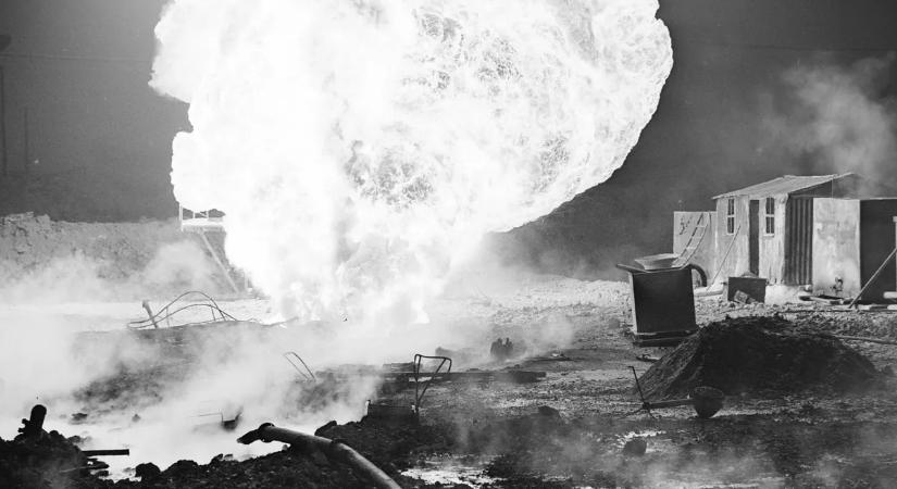 Így lángolt Algyő – a magyar olajipar legnagyobb tűzvészére galériával emlékezünk