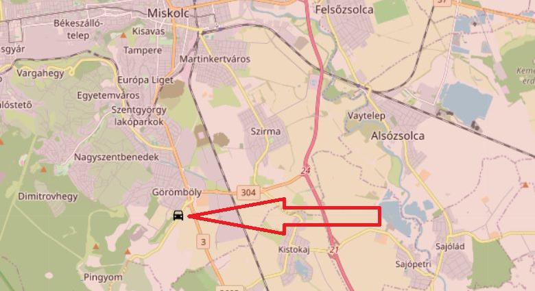 Nagy baleset Miskolcnál – mentők is a helyszínen