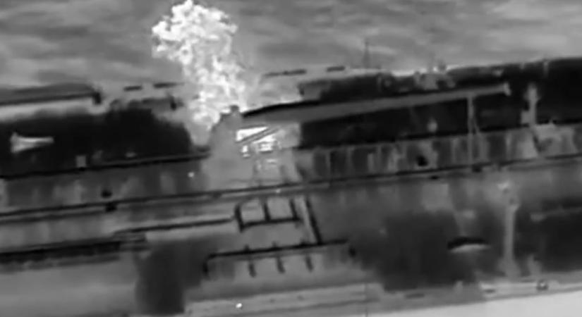 Újabb orosz tankerhajóra csaptak le az ukrán drónok
