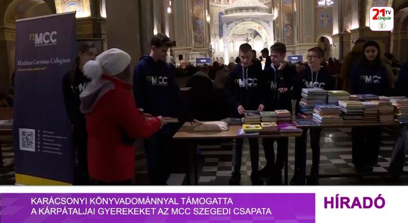 Karácsonyi könyvadománnyal támogatta a kárpátaljai gyerekeket az MCC szegedi csapata (videó)