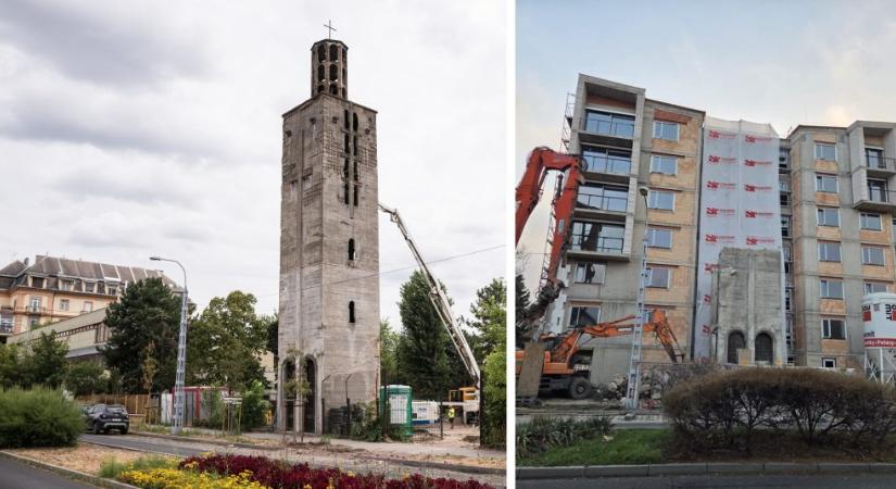 Szinte teljesen eltűnt Józsefváros helyi védelmet élvező templomtornya, csak épp a kerületnek felejtettek el szólni a bontásról