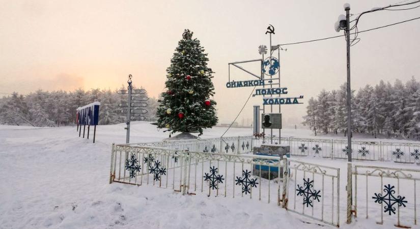 Mínusz 56 fokkal érkezik a karácsony a világ leghidegebb falujába
