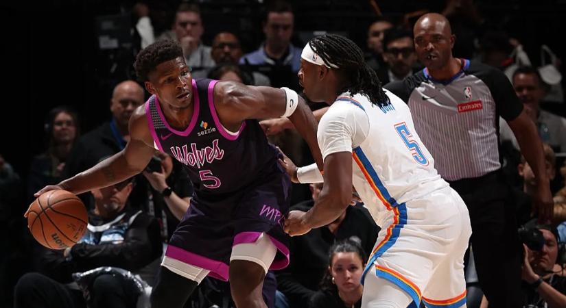 Parázs meccsen győzte le a Minnesota az Oklahoma Cityt az NBA-ben
