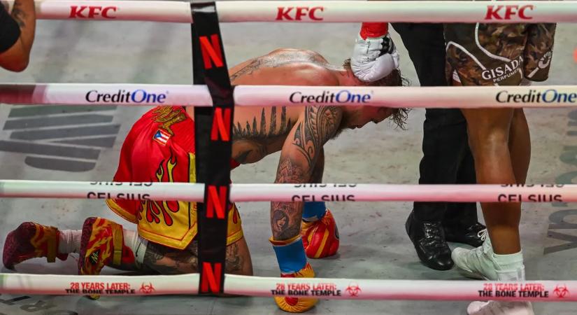 Videó: hatalmas ütések – a youtuber térdre rogyott Joshua lábai előtt