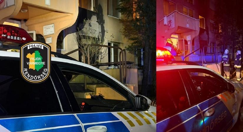 Égő lakásból mentettek ki három embert a rendőrök