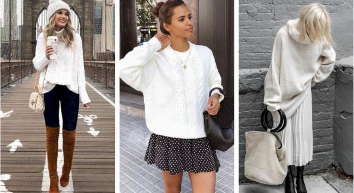 Stílusiskola: így viseld a tél kedvenc alapdarabját, a fehér kötött pulcsit