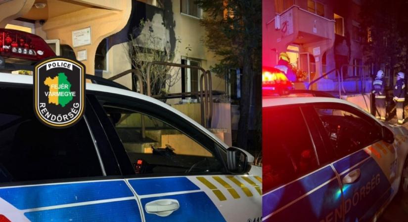 Három embert mentettek ki a rendőrök egy dunaújvárosi tűzből