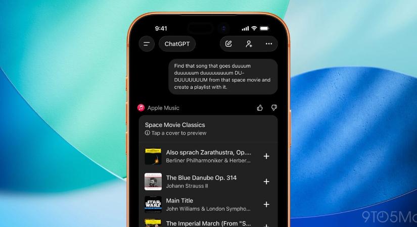 Megérkezett az Apple Music integráció a ChatGPT-be
