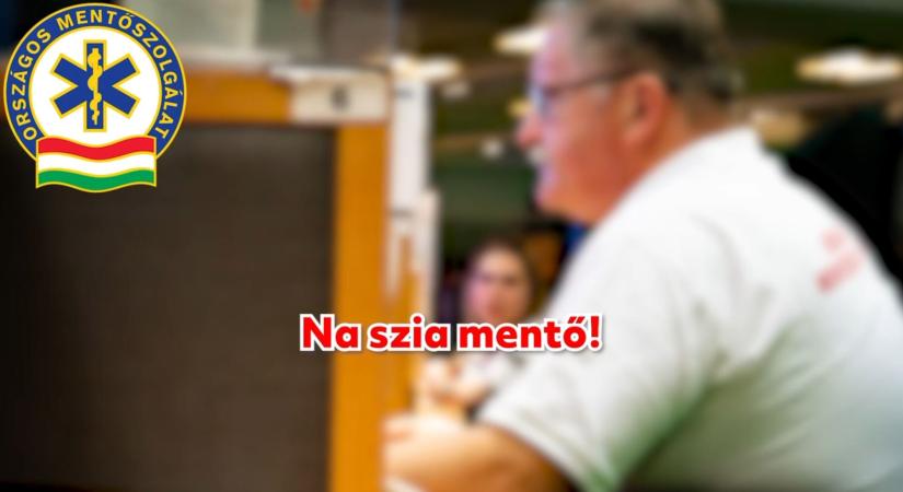 "Na szia mentő!" – Megtörtént a nagy találkozás, fotó is készült