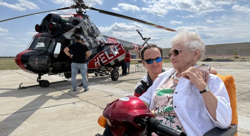"Csak az álmaim maradtak" - helikopterezés után most szánkón csúszna a 88 éves Anna néni