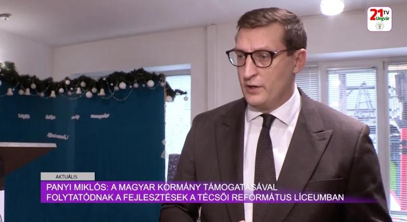 Aktuális (2025.12.20) - Panyi Miklós: A magyar kormány támogatásával folytatódnak a fejlesztések a Técsői Református Líceumban (videó)