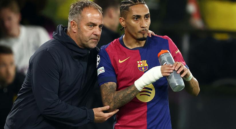 Barcelona: Hansi Flick szerint egy „vicc”, hogy Raphinha kimaradt a FIFA év csapatából