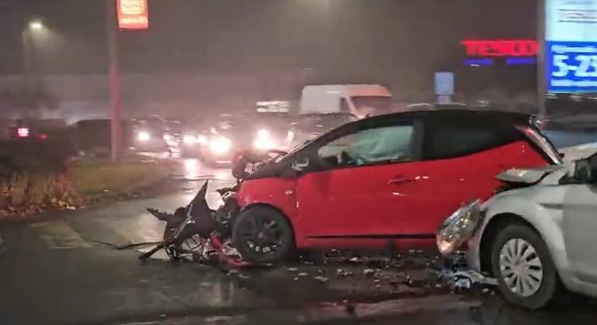 Baleset történt Debrecenben, a Kishegyesi úton