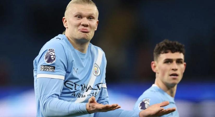 Erling Haaland két gólja után elsírja magát Cristiano Ronaldo