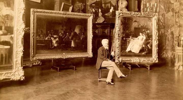 Kitalálod egy részletből, hogy kinek a festménye szerepel a képen?