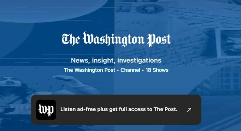Nagyot akart villantani a Washington Post, de csúnyán befürdött az új AI podcasttel