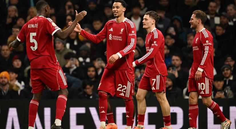 Parázs hangulatú, kiállításokkal tarkított meccset nyert meg a Liverpool a Tottenham otthonában