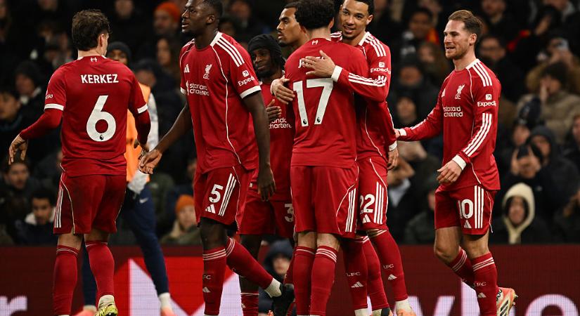 PL: parázs mérkőzésen győzte le a Liverpool a kettős emberhátrányban játszó Tottenhamet – videóval